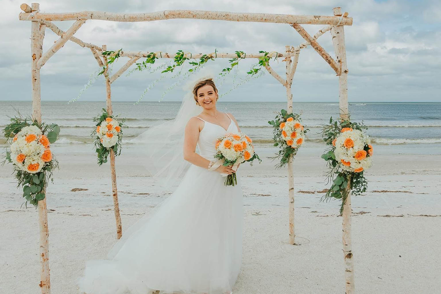 Birch - Birchwood Chuppah (4 Post Arch)